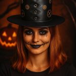 Black Gothic Steampunk Top Hat