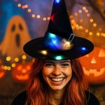 Illuminated Black LED Decorative Hat