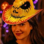 Yellow Western Scarecrow Cowboy Hat